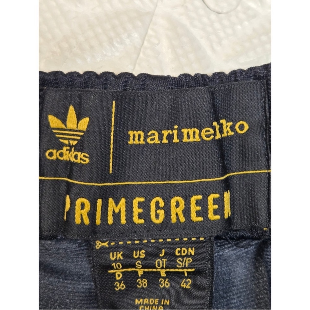 Adidas x Marimekko Firebird Track Pants Black Carbon Gold Floral Small Athletic - Picture 3 of 10